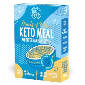 KETO MEAL Hearts of Palm Mediterranean style Diet Food 255g